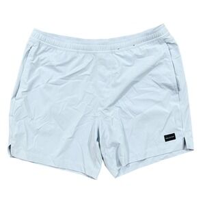 Hollister Mens Elastic Waist Drawstring Athletic Shorts light blue Size XL